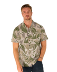 Sherpa Adventure Gear Men's Jangbu Short Sleeve Shirt Sage Sarus Crane - Booley Galway