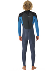 Rip Curl Men's Omega 5/3 Back Zip Steamer Blue - Booley Galway