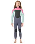 Rip Curl Kids Omega 5/3 Back Zip Steamer Pink - Booley Galway