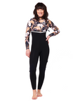 Rip Curl Women's E Bomb 4/3 Zip Free Steamer Black / Gold - Booley Galway