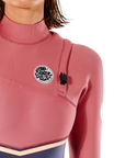 Rip Curl Women E Bomb 3/2 Zip Free Steamer Slate Rose - Booley Galway