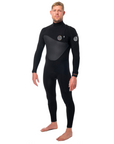 Rip Curl Men's FlashBomb HeatSeeker 5/3 Zip Free Steamer Black - Booley Galway