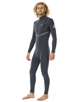 Rip Curl Men's E Bomb 5/3 Zip Free Steamer Charcoal - Booley Galway