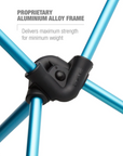 Helinox Sunset Chair Black / Cyan Blue - Booley Galway
