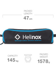 Helinox Sunset Chair Black / Cyan Blue - Booley Galway