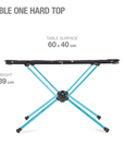 Helinox Table One Hard Top Black / Cyan Blue - Booley Galway