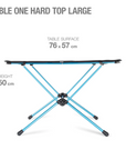Helinox Table One Hard Top Large Black / Cyan Blue - Booley Galway