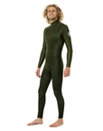 Rip Curl Men's Dawn Patrol Performance 5/3 Chest Zip Steamer Green - Booley Galway