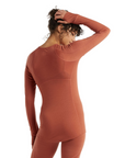 Icebreaker Women's 260 Zone L/S Crewe Clay - Booley Galway