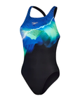 Speedo Women's Club Training Leaderback Black / Blue - Booley Galway