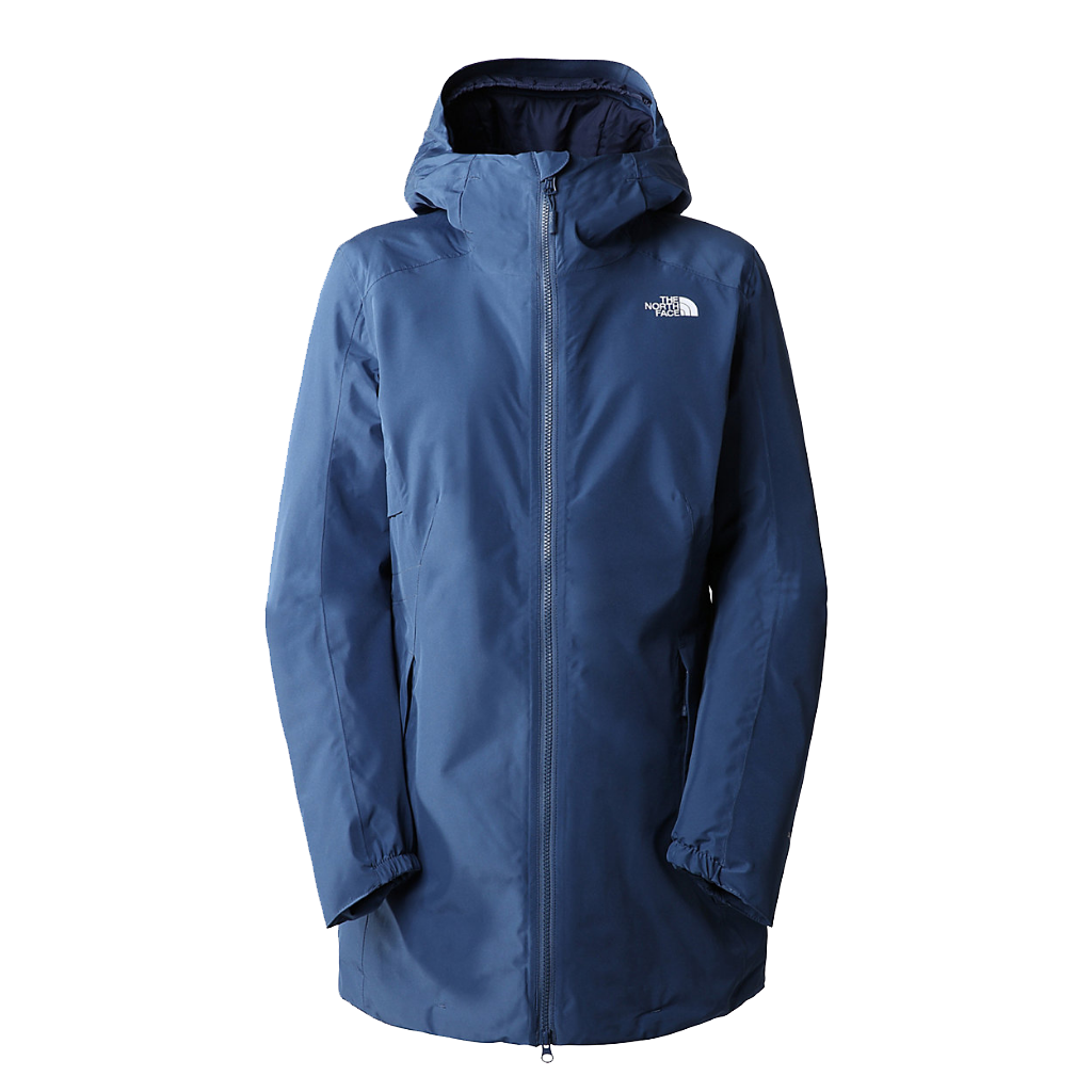 Navy north top face parka