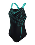 Speedo Women's Medley Logo Medalist Navy / Green - Booley Galway