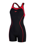 Speedo Women's Panel Legsuit Black / Red - Booley Galway
