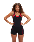 Speedo Women's Panel Legsuit Black / Red - Booley Galway