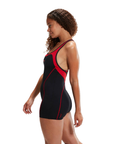 Speedo Women's Panel Legsuit Black / Red - Booley Galway