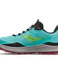 Saucony Women's Peregrine 12 Cool Mint / Acid - Booley Galway