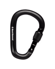 Black Diamond Pearlock Screwgate Carabiner Black - Booley Galway