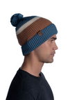 Buff Knitted Beanie Elon Dusty Blue - Booley Galway