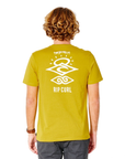 Rip Curl Men's Search Icon S/S Tee Vintage Yellow - Booley Galway