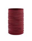 Buff Merino Wool Lightweight Buff Multistripes Mars Red - Booley Galway