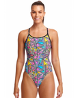 Funkita Women's Diamond Back One Piece Prism Break - Booley Galway