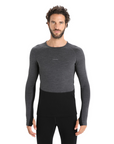 Men's 260 ZoneKnit L/S Crewe - Jet Heather / Black