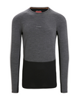 Men's 260 ZoneKnit L/S Crewe - Jet Heather / Black
