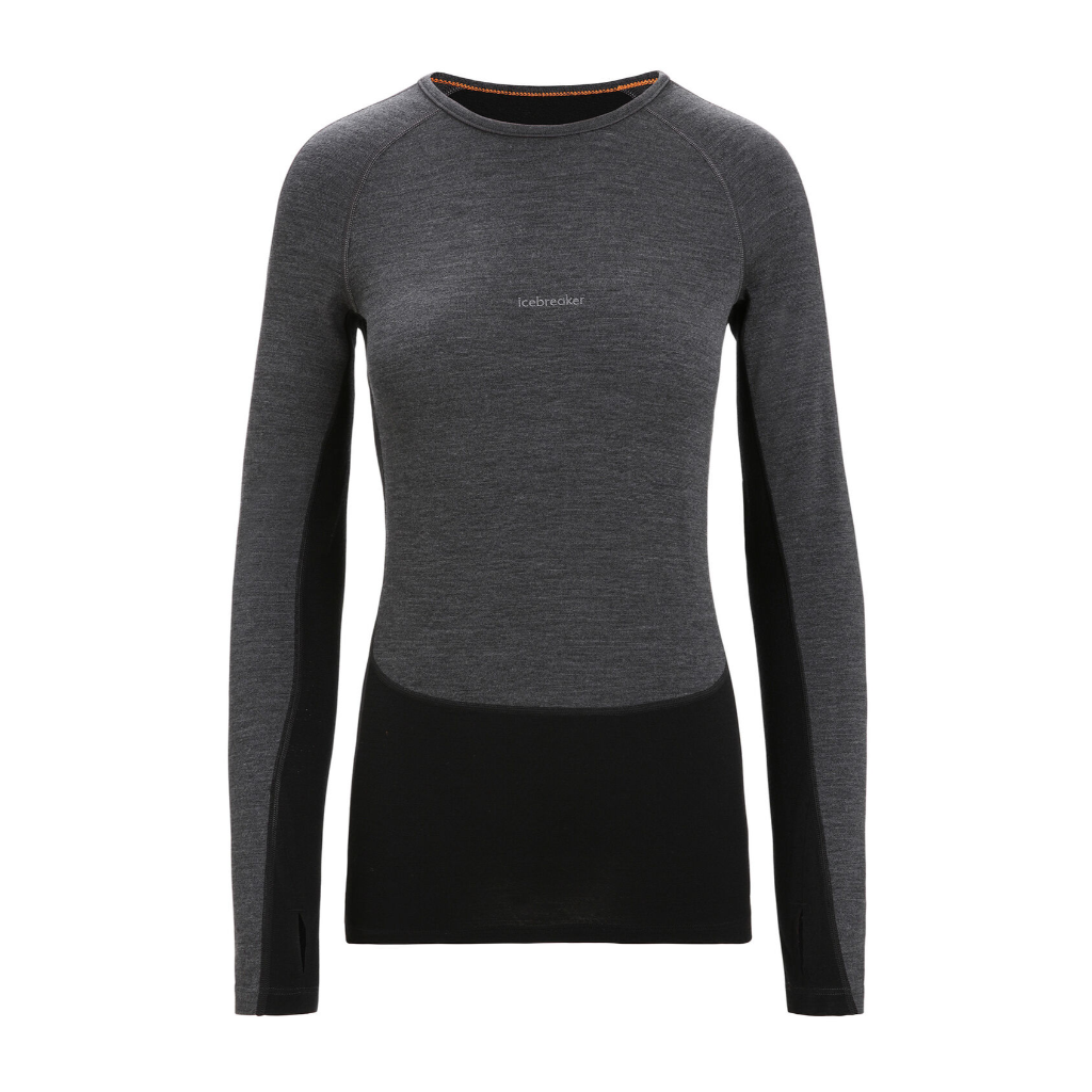 Women's 260 ZoneKnit L/S Crewe - Jet Heather / Black