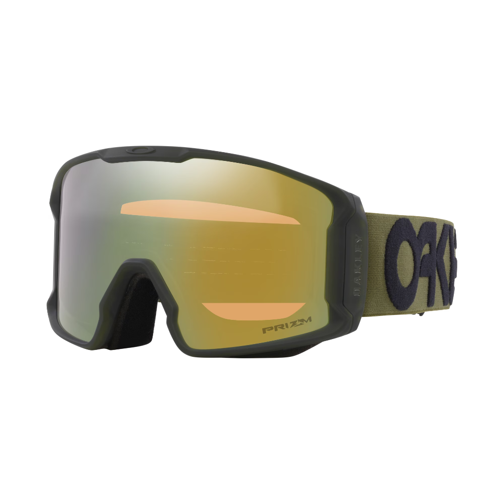 Oakley Line Miner Snow Goggles - Large Matte Dark Brush / Prizm Sage Gold Iridium Lens - Booley Galway