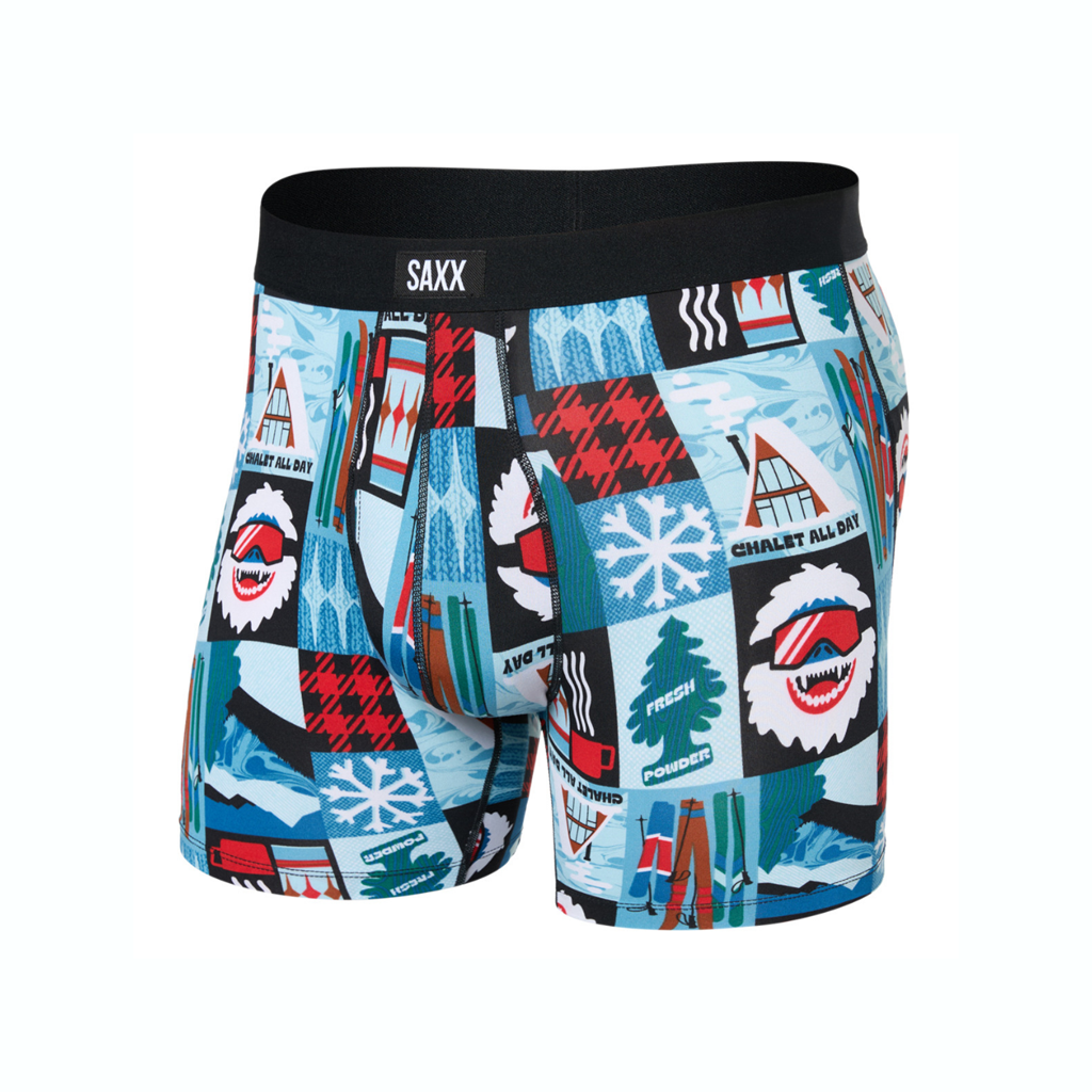 Saxx Men's Daytripper Comfort Stretch Boxer Brief 5 in Chalet All Day / Blue - Booley Galway