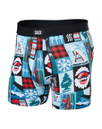 Saxx Men's Daytripper Comfort Stretch Boxer Brief 5 in Chalet All Day / Blue - Booley Galway
