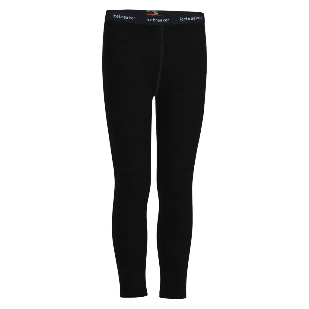 Icebreaker Kids 200 Oasis Leggings Black - Booley Galway