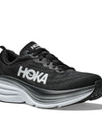 Hoka Women's Bondi 8 Wide Black / White - Booley Galway