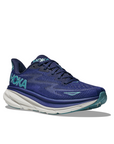 Hoka Women's Clifton 9 Bellwether Blue / Evening Sky - Booley Galway