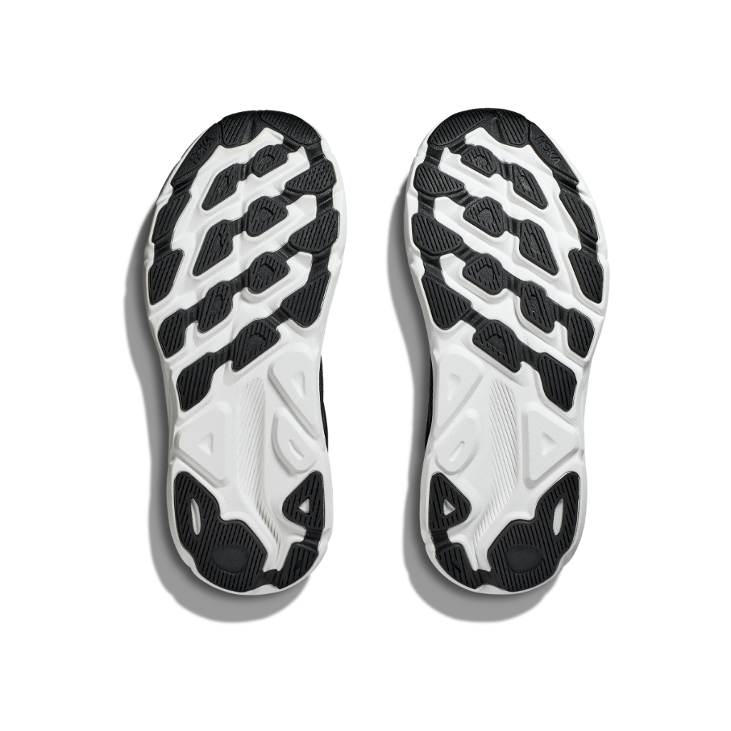 Hoka Women&#39;s Clifton 9 Black / White - Booley Galway