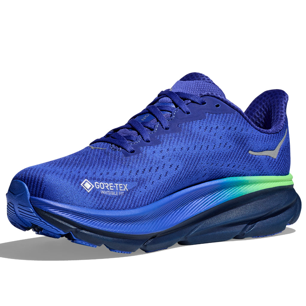 Hoka Men&#39;s Clifton 9 GTX Dazzling Blue / Evening Sky - Booley Galway