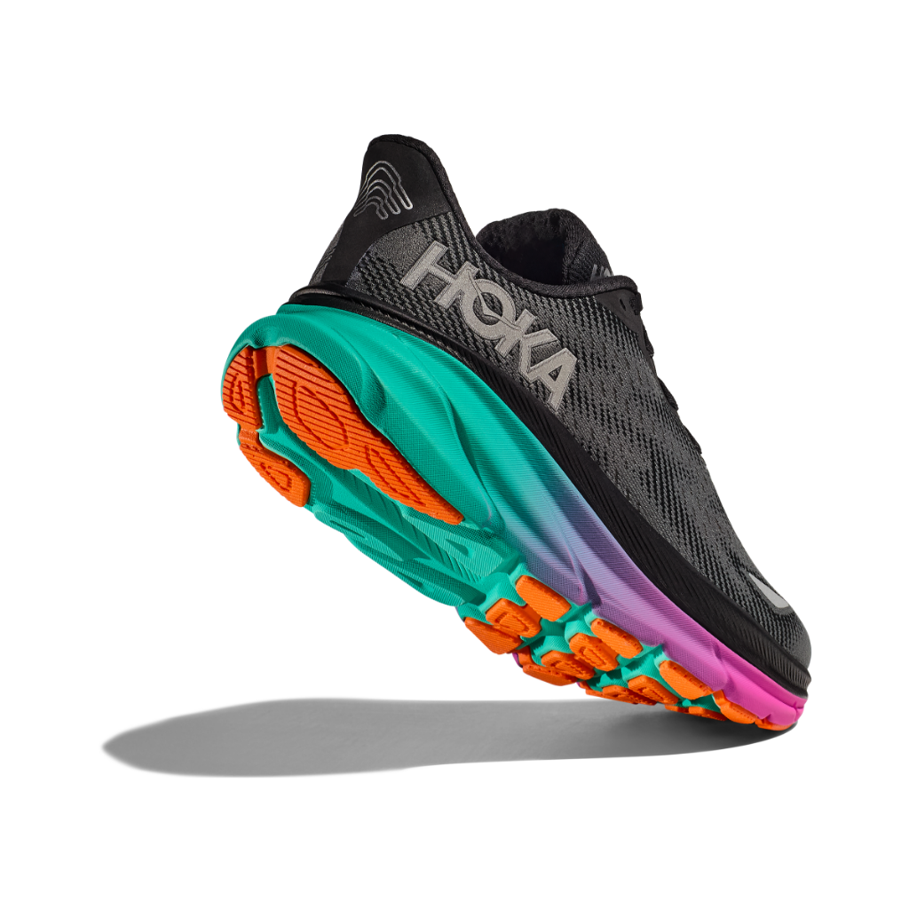 Hoka Men's Clifton 9 GTX Black / Electric Aqua - Booley Galway