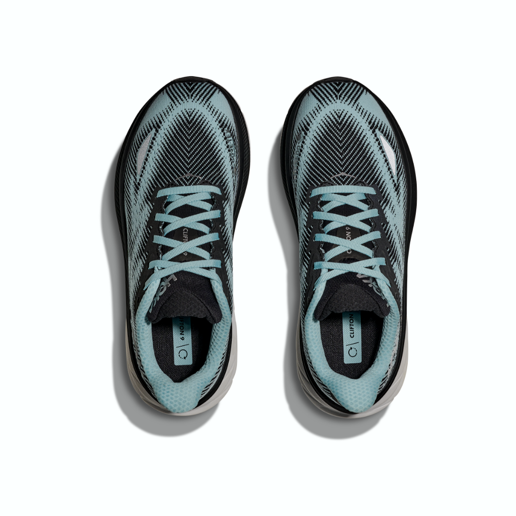 Hoka Women's Clifton 9 GTX Black / Raindrop - Booley Galway