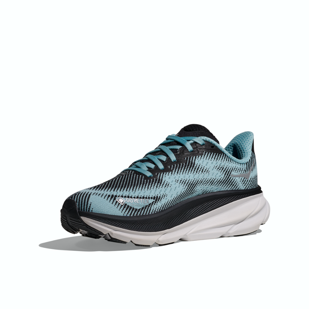 Hoka Women's Clifton 9 GTX Black / Raindrop - Booley Galway
