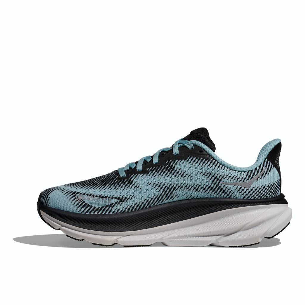Hoka Women's Clifton 9 GTX Black / Raindrop - Booley Galway