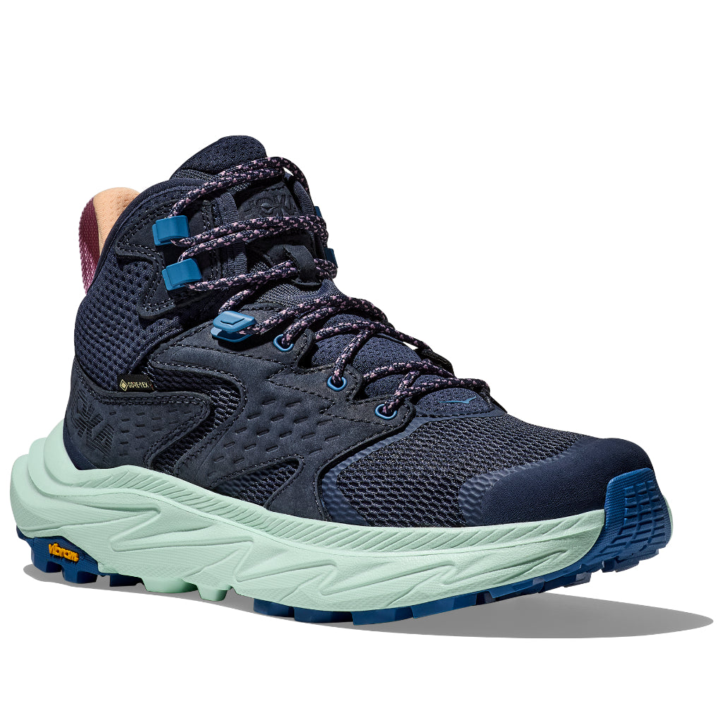 Hoka Women&#39;s Anacapa 2 Mid GTX Varsity Navy / Aqua Breeze - Booley Galway