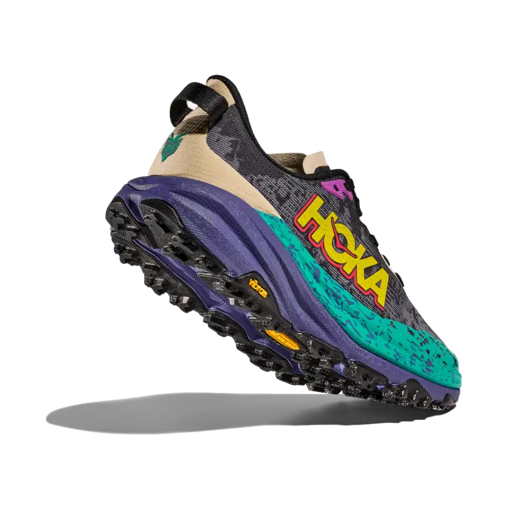 Hoka Men&#39;s Speedgoat 6 Oatmeal / Mountain Iris - Booley Galway