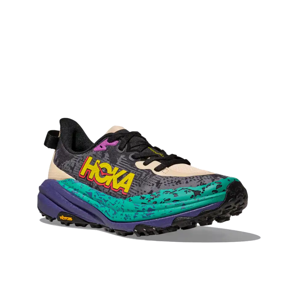 Hoka Men&#39;s Speedgoat 6 Oatmeal / Mountain Iris - Booley Galway