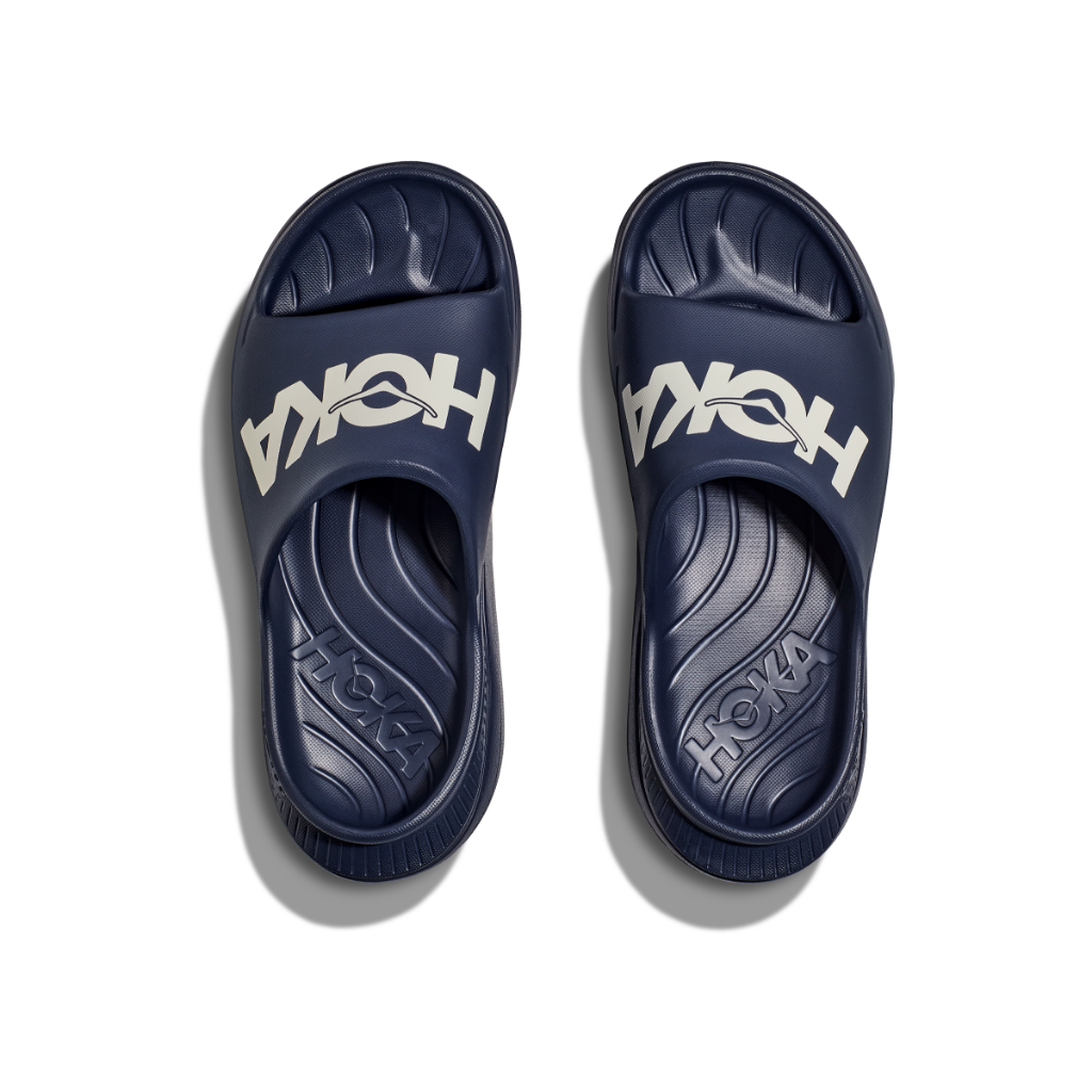 Hoka Unisex Ora Athletic Slide Varsity Navy / White - Booley Galway