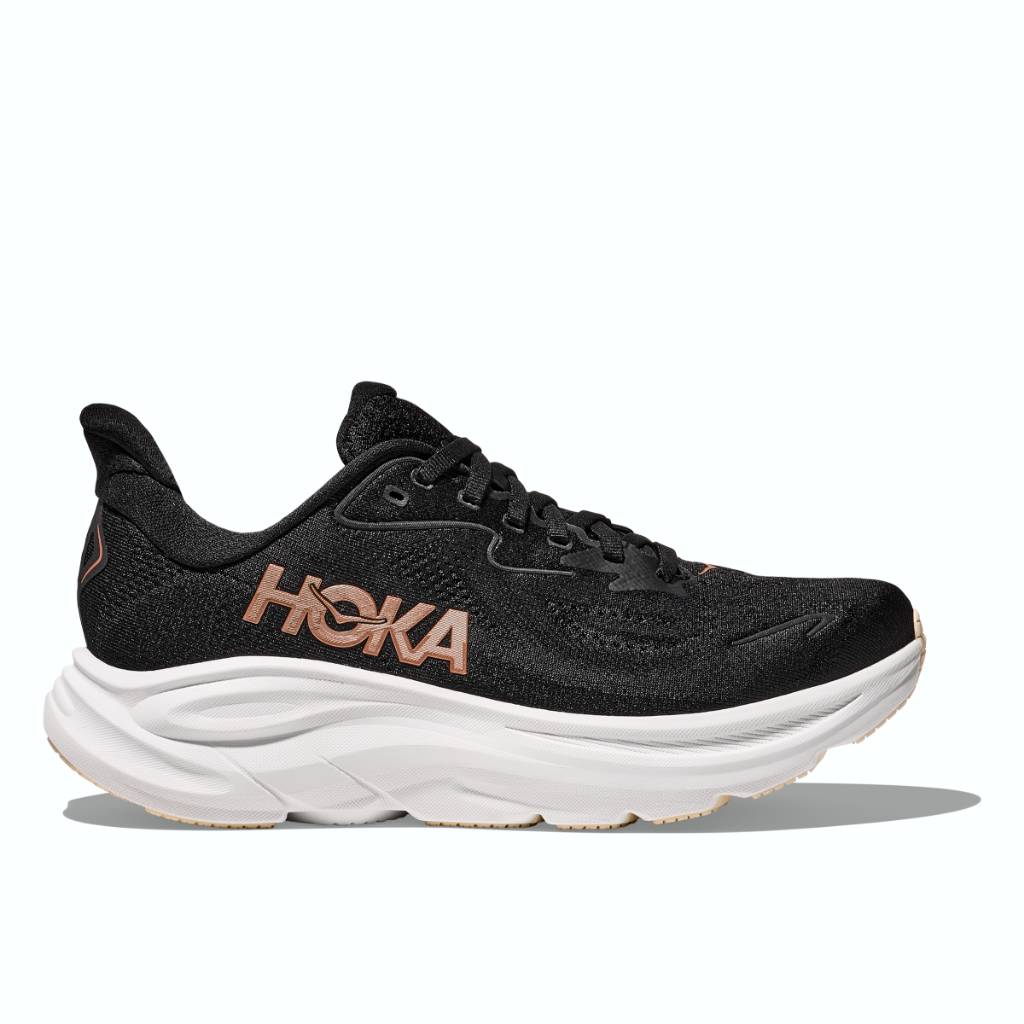 Hoka Women's Clifton 10 Black / Rose Gold - Booley Galway