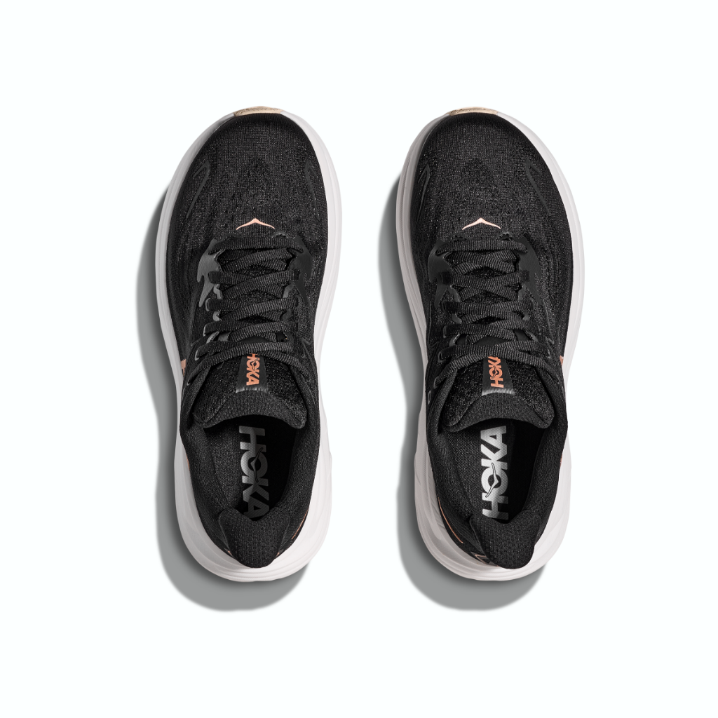 Hoka Women's Clifton 10 Black / Rose Gold - Booley Galway