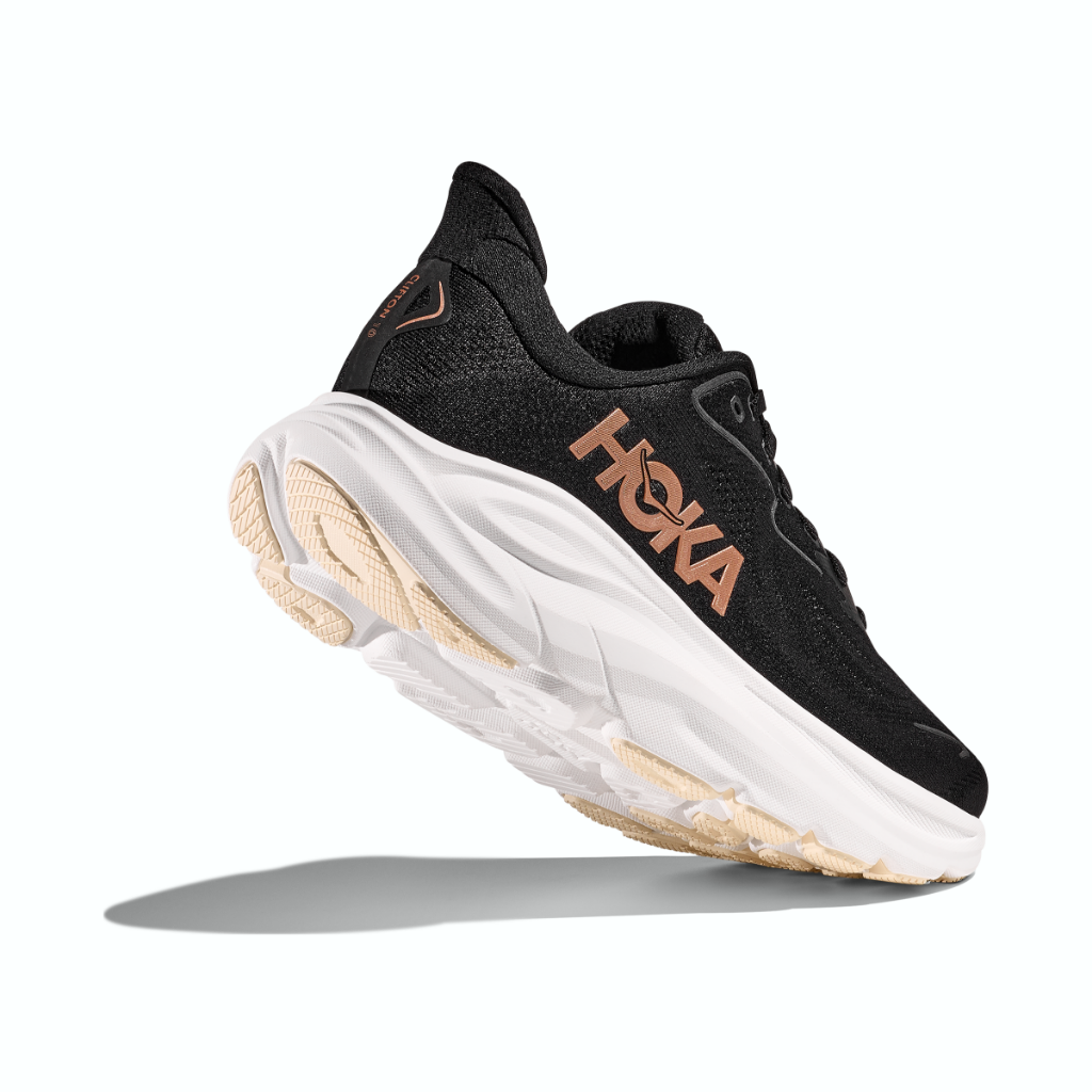 Hoka Women's Clifton 10 Black / Rose Gold - Booley Galway