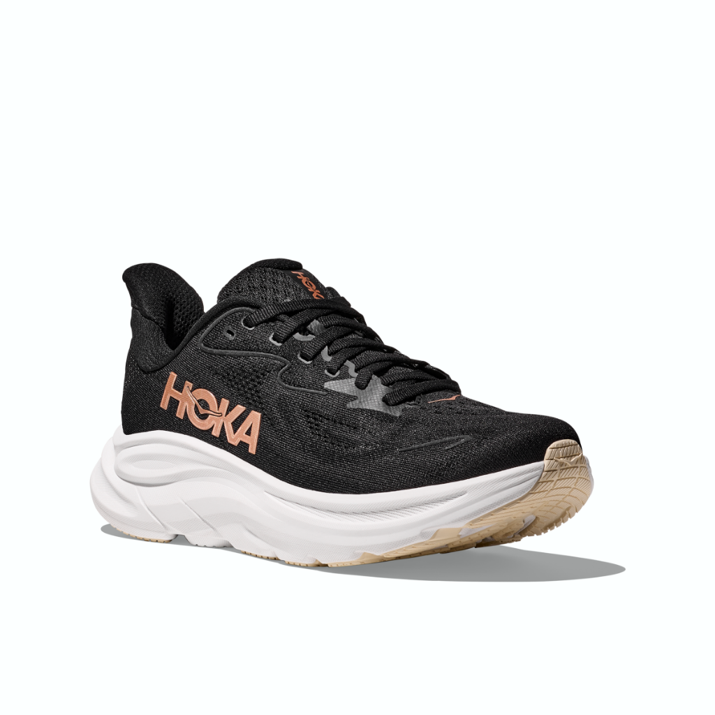 Hoka Women's Clifton 10 Black / Rose Gold - Booley Galway