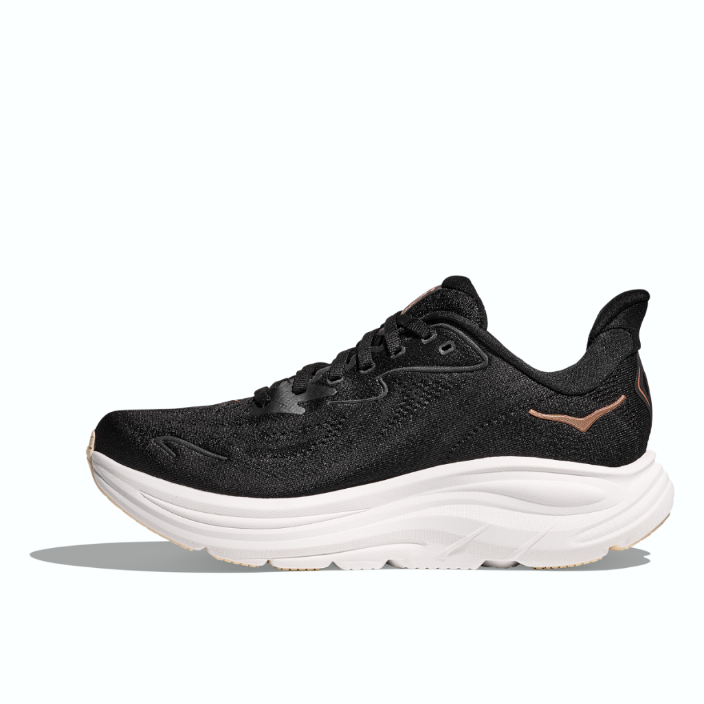Hoka Women's Clifton 10 Black / Rose Gold - Booley Galway