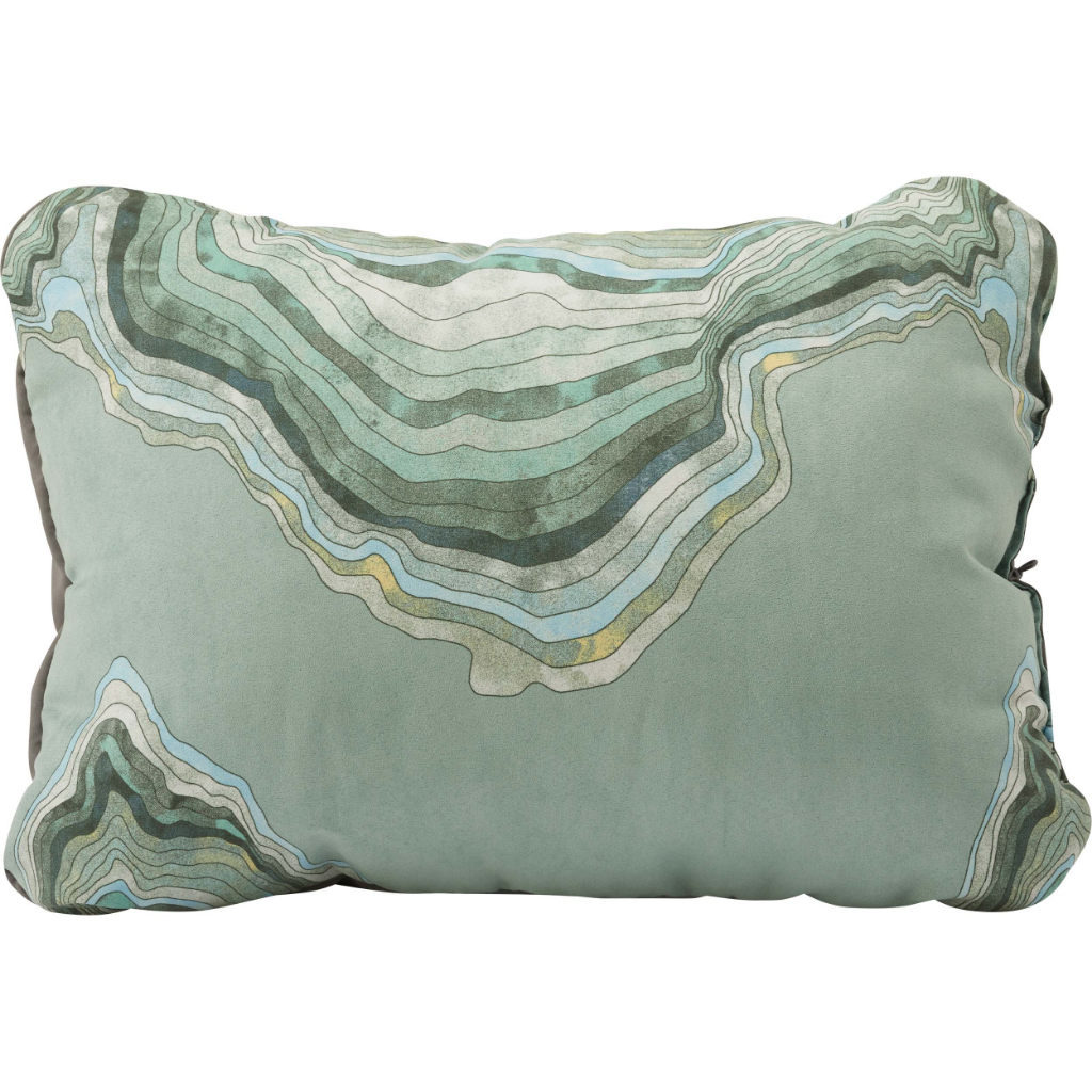 Therm-a-Rest Compressible Pillow Cinch - Large Sage Topo Wave - Booley Galway